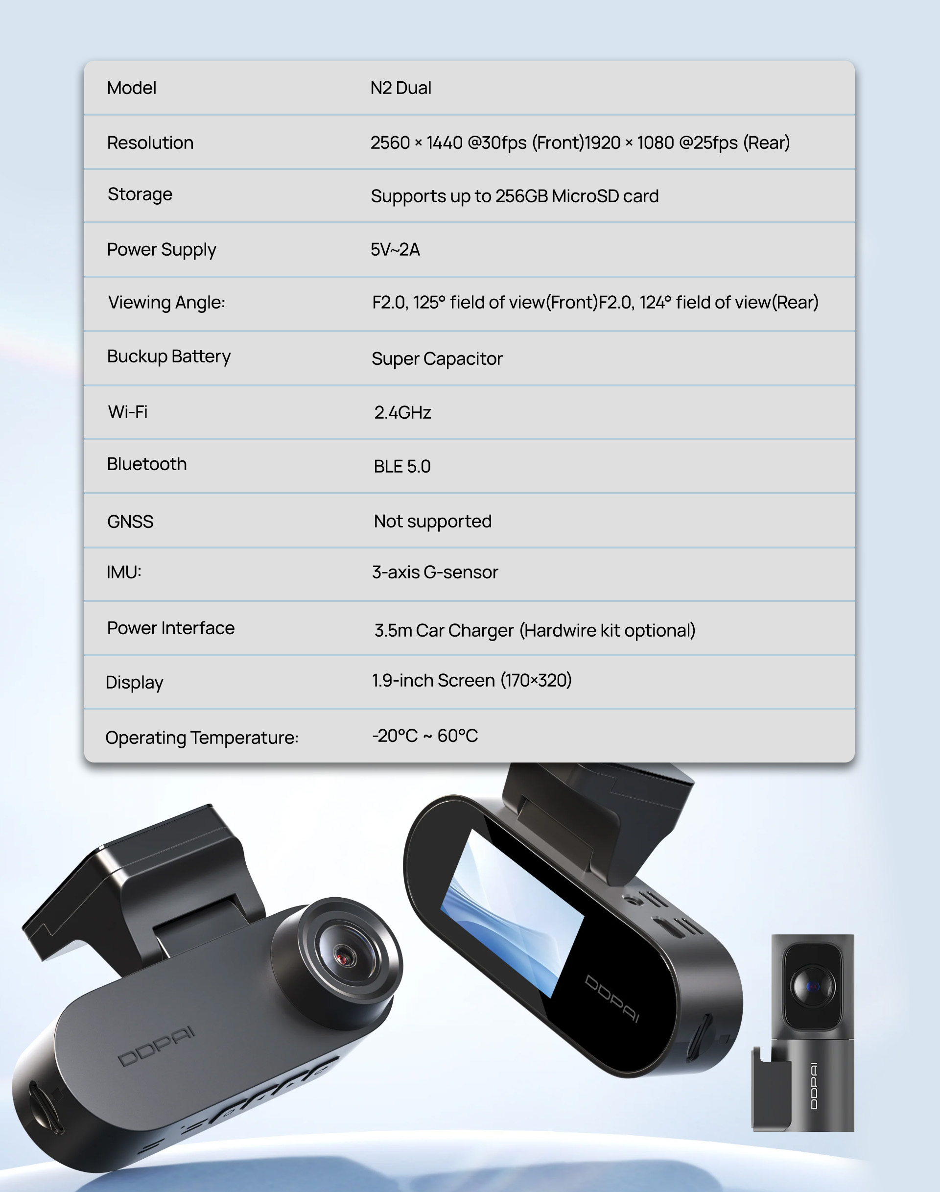 n2 dual ddpai dashcam -10