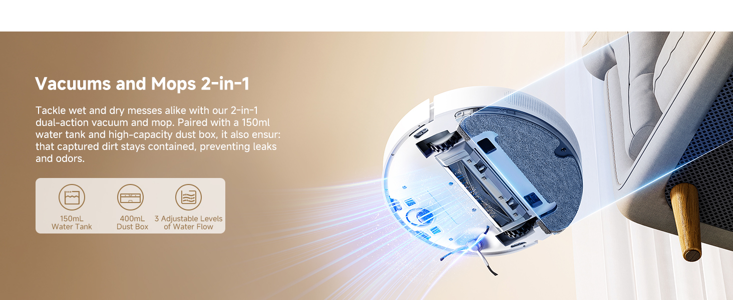 Vacuums and mops 2 in 1