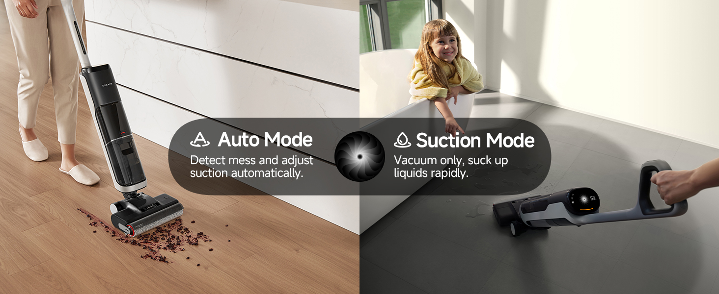 Different Modes for Different Cleaning Senario