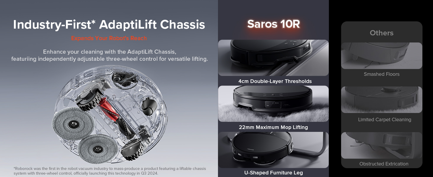 roborock saros 10r robot vacuum and mop