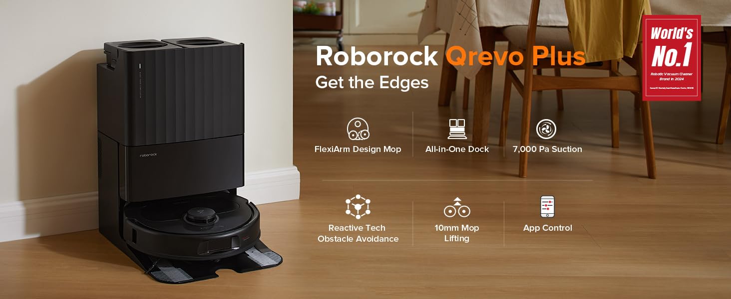 Roborock robot vacuum and mop cleaner qrevo plus