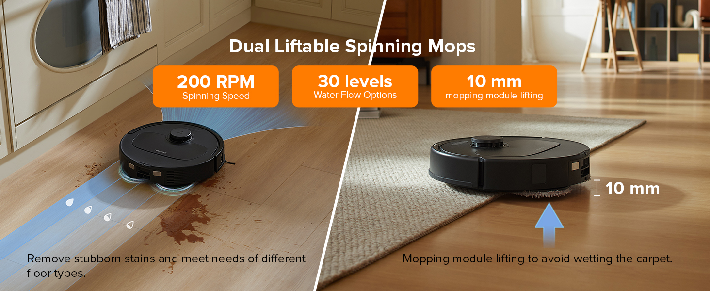 roborock robot vacuum and mop cleaner qrevo plus