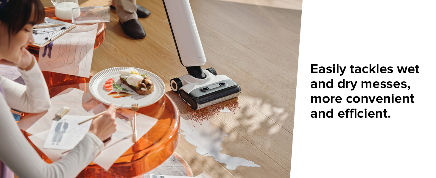 Tackles wet & dry messes