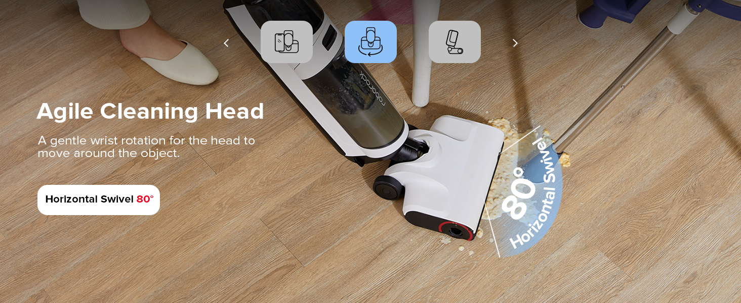 flexible Wet dry vacuum cleaner and mop