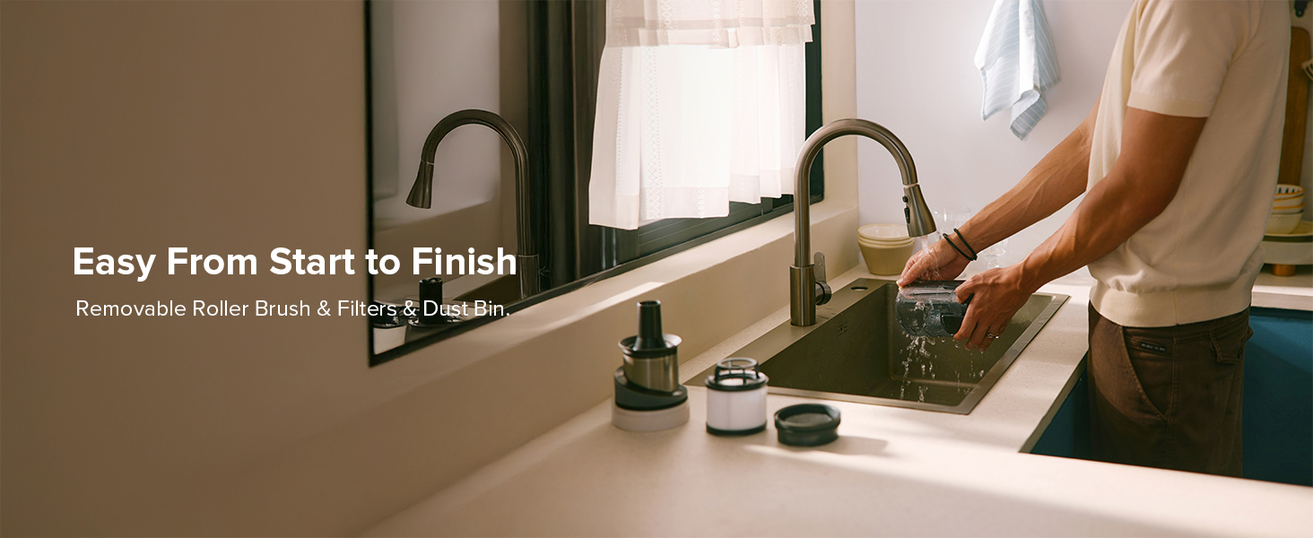 Washable Dustbin and HEPA Filters